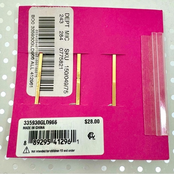 Betsey Johnson ‘Feliz Navidad’ Gingerbread Man Necklace; Barrett Set NWT - Picture 12 of 13